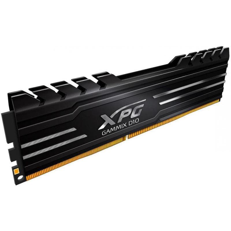 Memorie DDR Adata - gaming XPG GAMMIX D10 DDR4 8 GB, frecventa 3600 MHz, 1 modul, radiator, "AX4U36008G18I-SB10" — miniatură