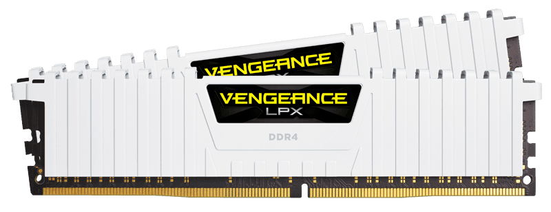 Memorie DDR Corsair VENGEANCE LPX DDR4 16 GB, frecventa 3000 MHz, 8 GB x 2 module, radiator, "CMK16GX4M2D3000C16W"
