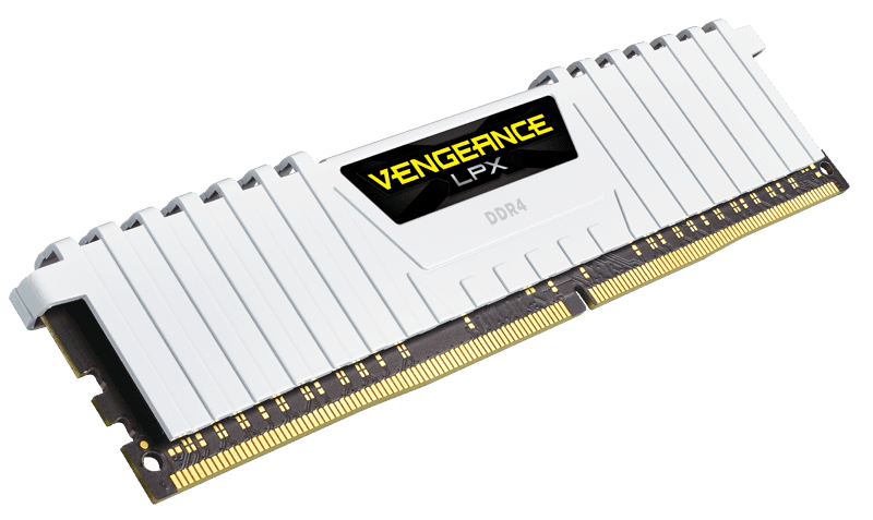Memorie DDR Corsair VENGEANCE LPX DDR4 16 GB, frecventa 3000 MHz, 8 GB x 2 module, radiator, "CMK16GX4M2D3000C16W" — miniatură