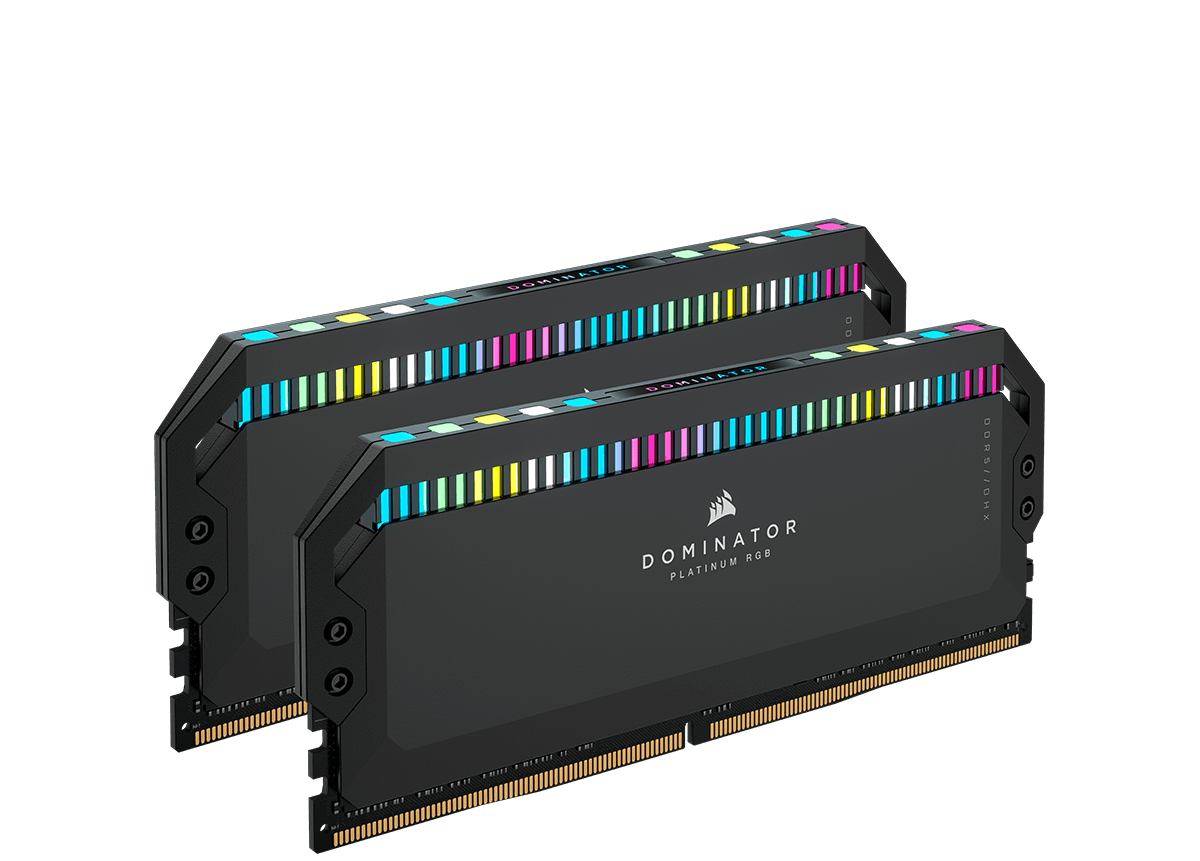 Memorie DDR Corsair DOMINATOR PLATINUM DDR5 32 GB, frecventa 5600 Mhz, 16 GB x 2 module, radiator, iluminare RGB, "CMT32GX5M2B5600C36" — miniatură