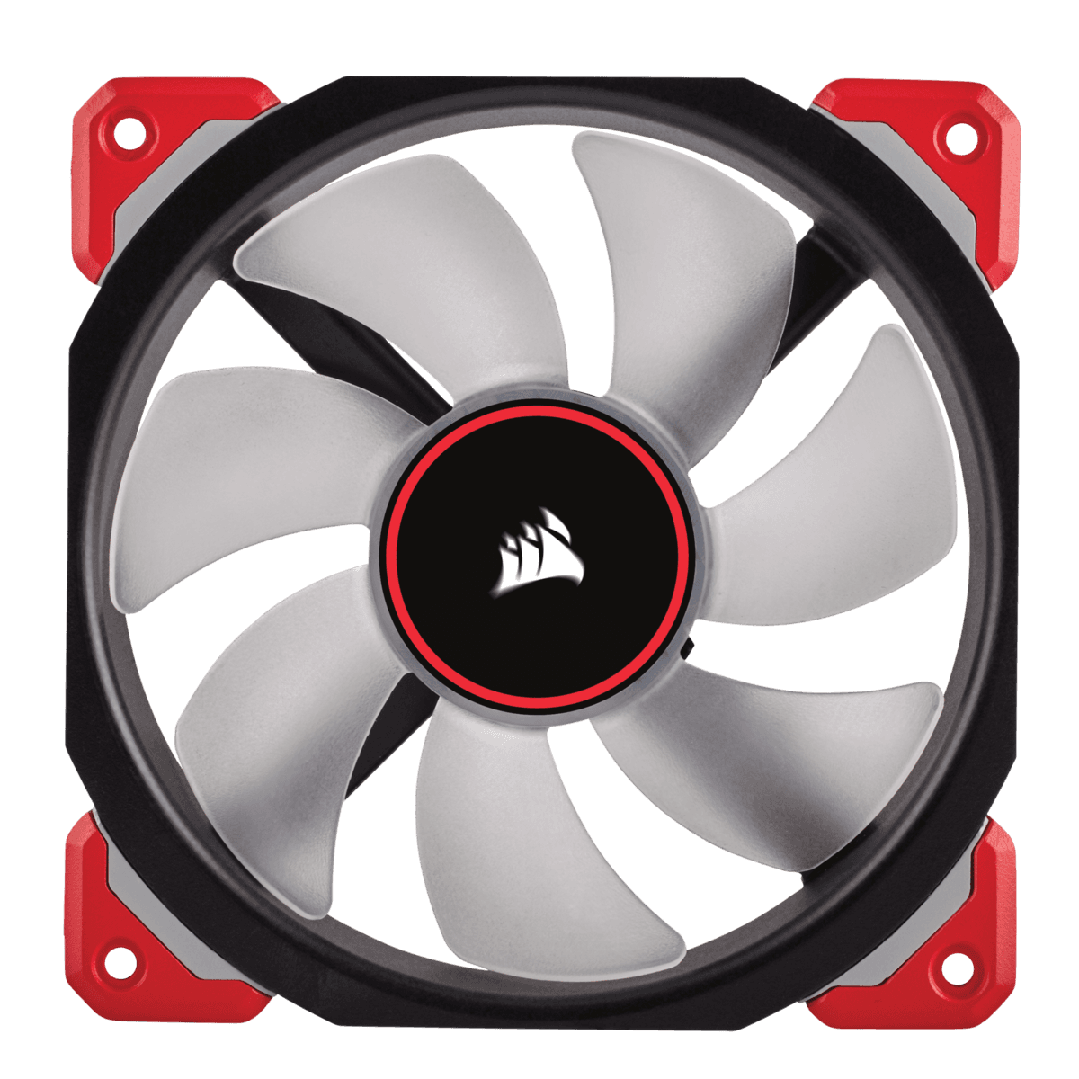 VENTILATOR CORSAIR, "ML120 PRO LED", pt carcasa PC, 120 mm, 2400 rpm, LED rosu, 1 ventilator, "CO-9050042-WW" — miniatură