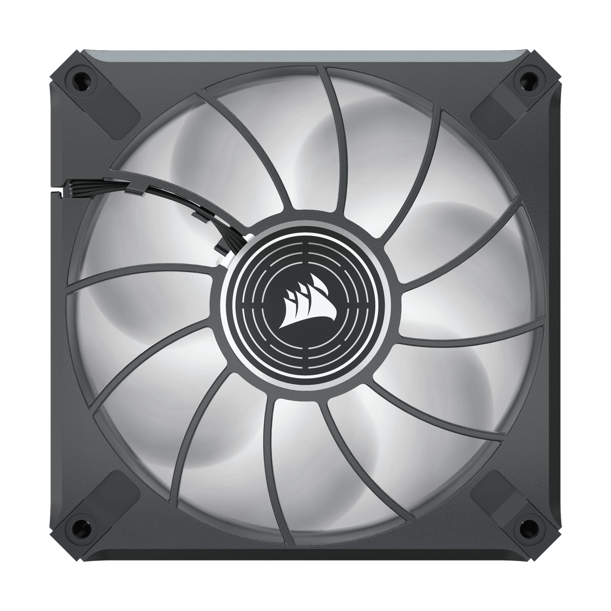 VENTILATOR CORSAIR, "ML120 LED ELITE", pt carcasa PC, 120 mm, 2000 rpm, LED alb, 1 ventilator, "CO-9050121-WW" — miniatură