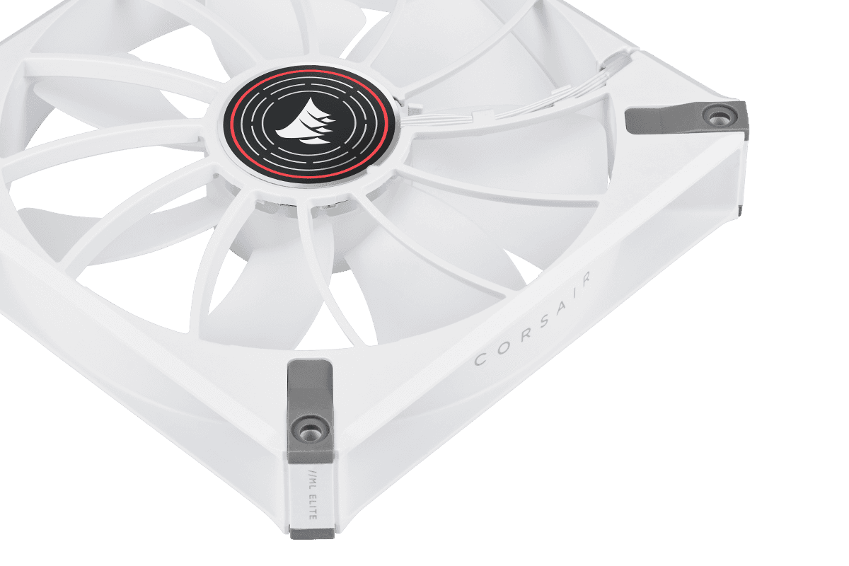 VENTILATOR CORSAIR, "ML140 LED ELITE Red Premium", pt carcasa PC, 140 mm, 1600 rpm, LED rosu, 1 ventilator, "CO-9050129-WW" — miniatură