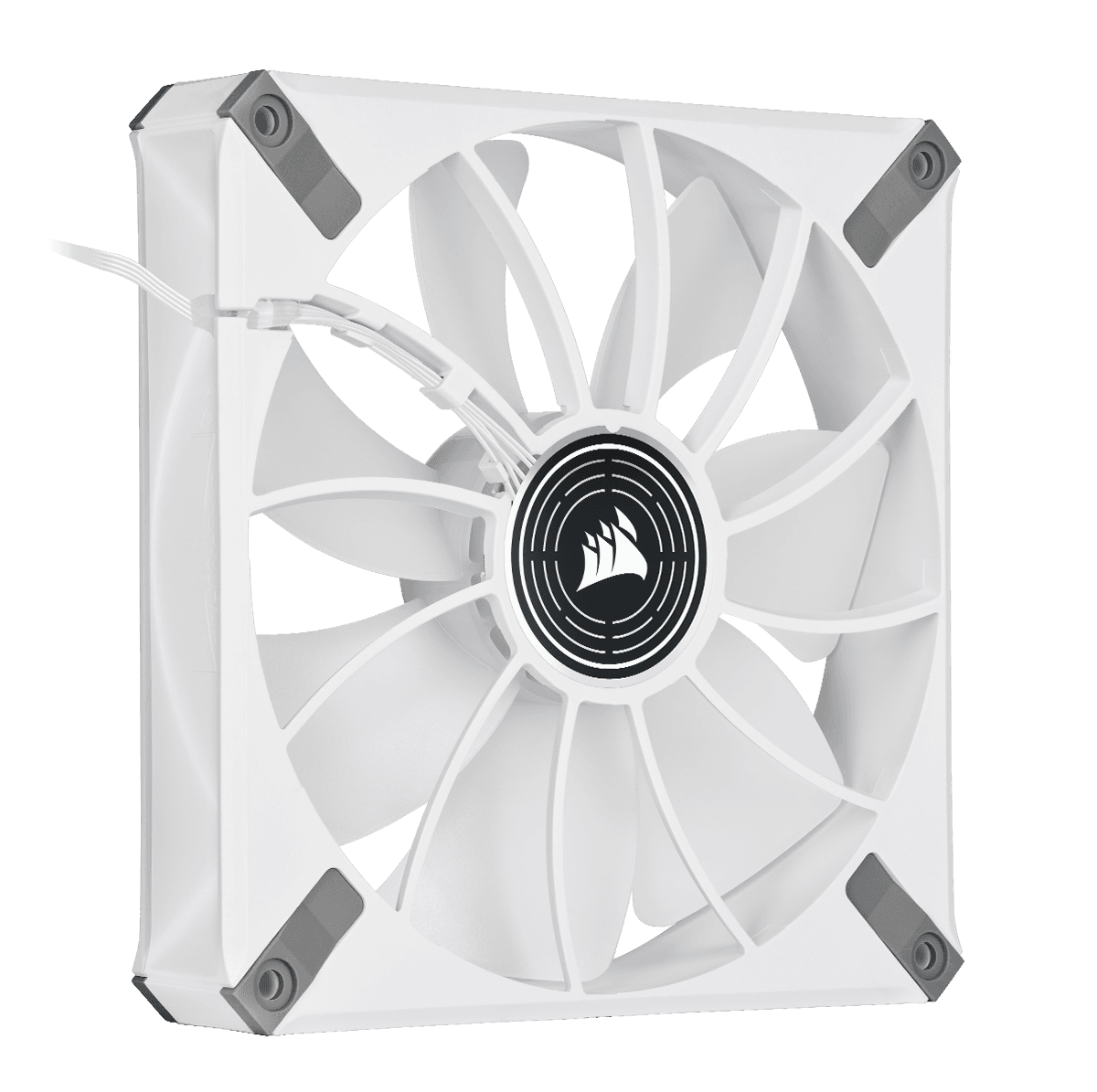 VENTILATOR CORSAIR, "ML140 LED ELITE", pt carcasa PC, 140 mm, 1600 rpm, LED alb, 1 ventilator, "CO-9050130-WW" — miniatură