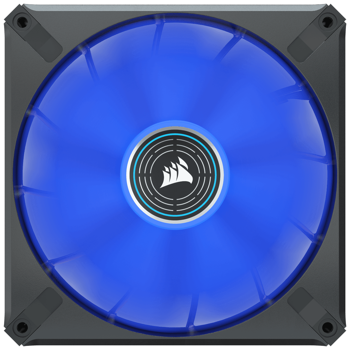 VENTILATOR CORSAIR, "ML140 LED ELITE", pt carcasa PC, 140 mm, 1600 rpm, LED albastru, 1 ventilator, "CO-9050131-WW" — miniatură