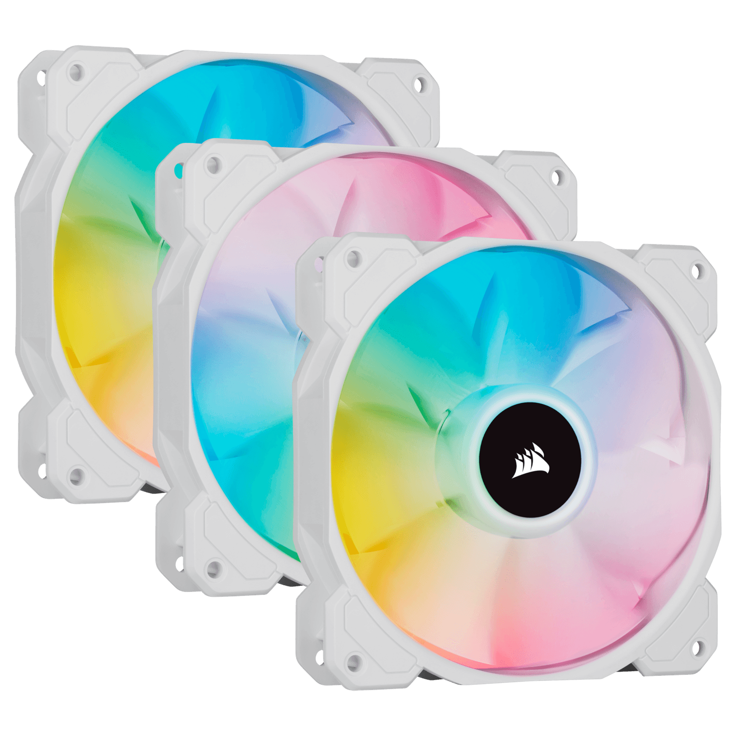 VENTILATOR CORSAIR, "iCUE SP120 RGB ELITE", pt carcasa PC, 120 mm, 1500 rpm, LED RGB, 3 ventilatoare, "CO-9050137-WW"