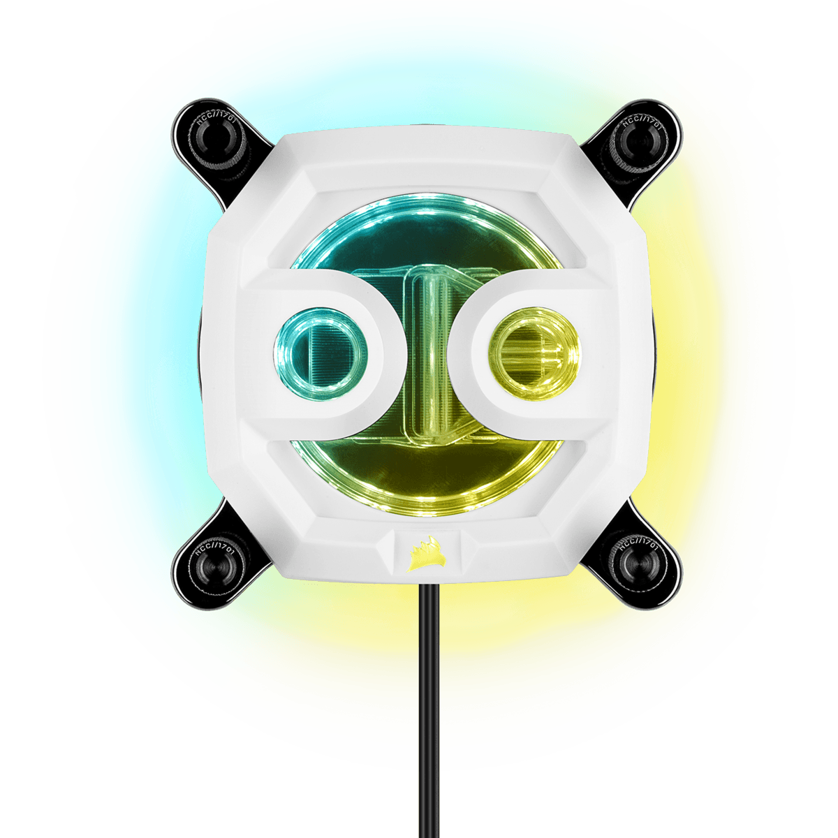 WATER block CORSAIR, Hydro X Series XC7 RGB, Compatibil socket LGA 1200/115x si AM4, iluminare RGB, alb, 1200/AM4, "CX-9010007-WW"