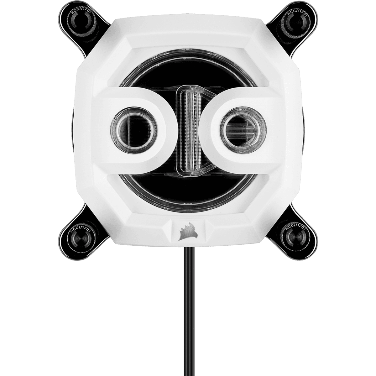 WATER block CORSAIR, Hydro X Series XC7 RGB, Compatibil socket LGA 1200/115x si AM4, iluminare RGB, alb, 1200/AM4, "CX-9010007-WW" — miniatură