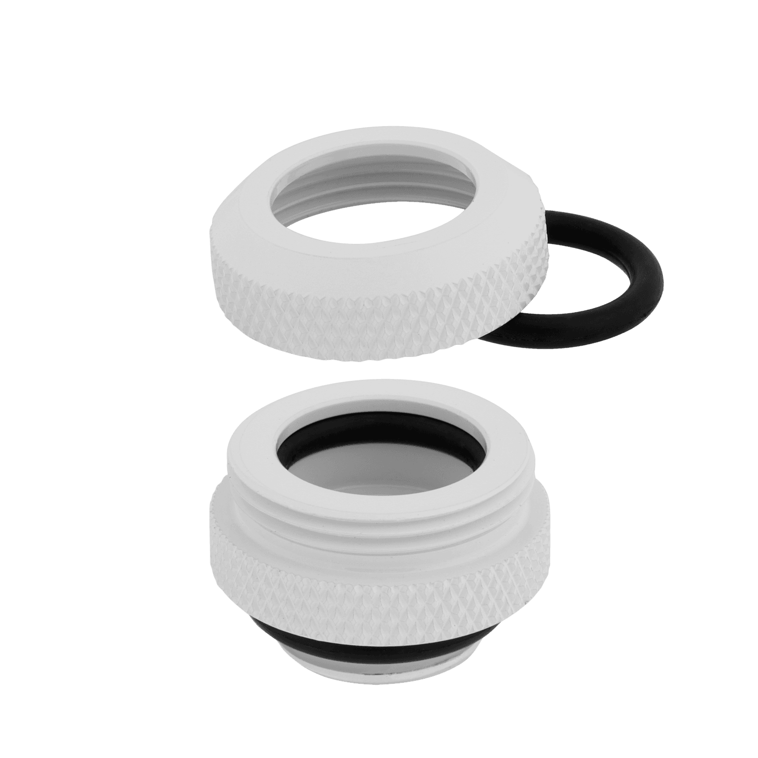 FITTING tub CORSAIR, Hydro X Series XF, material: alama, alb, 12mm OD, "CX-9052006-WW" — miniatură