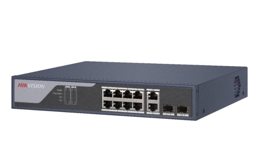 SWITCH 8 PORTURI SMART MANAGED "DS-3E1310P-SI"