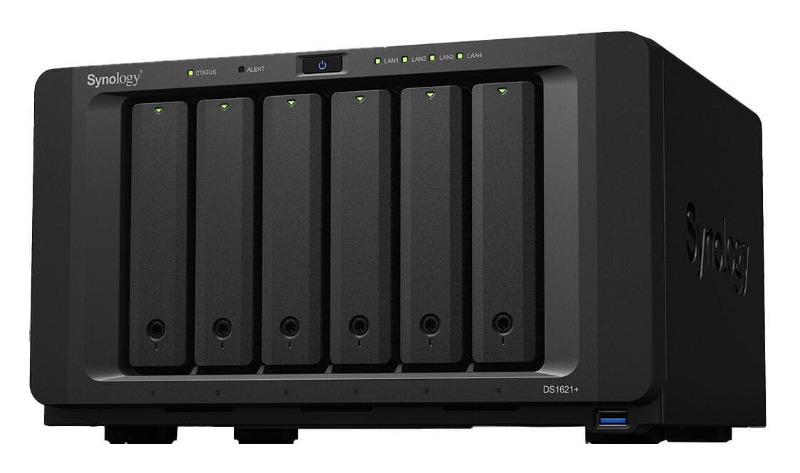 SYNOLOGY DS1621+ NAS AMD V1500B quad-core 2.2 GHz 4GB DDR4 3xUSB 3.2 Gen 1 2xeSATA 6 bay, "DS1621+" — miniatură