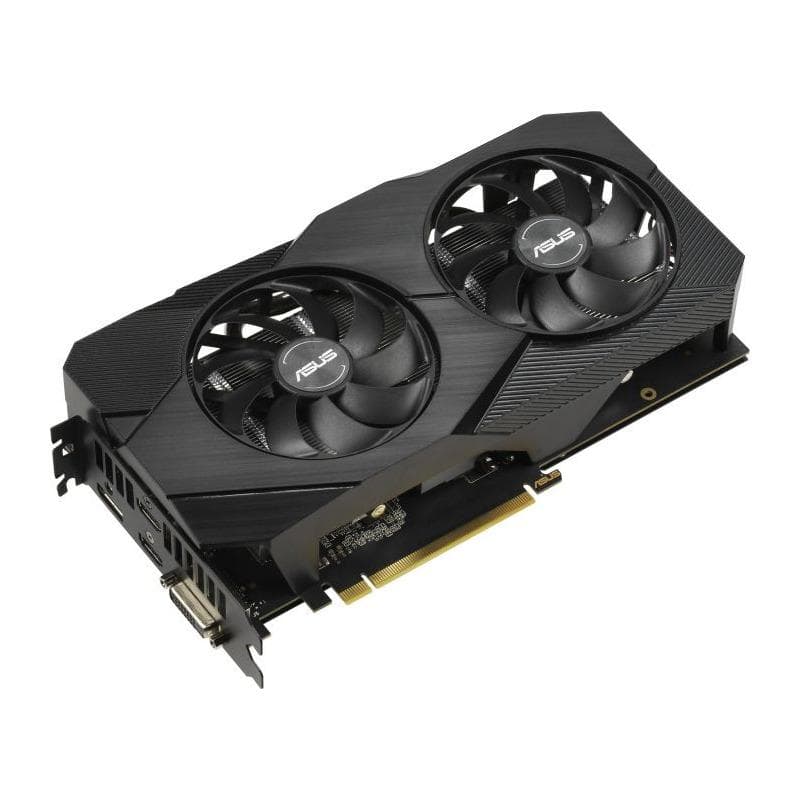 PLACA VIDEO ASUS "GeForce RTX 2060", 6 GB GDDR6 192 biti, PCI Express 3.0 x 16, HDMI x 2 DisplayPort x 2 DVI-D, sistem racire aer, "DUAL-RTX2060-6G-E" — miniatură