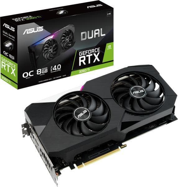 PLACA VIDEO ASUS "GeForce RTX 3060 OC", 12 GB GDDR6 192 biti, PCI Express 4.0 x 16, HDMI DisplayPort x 3, sistem racire aer, "DUAL-RTX3060-O12G2"