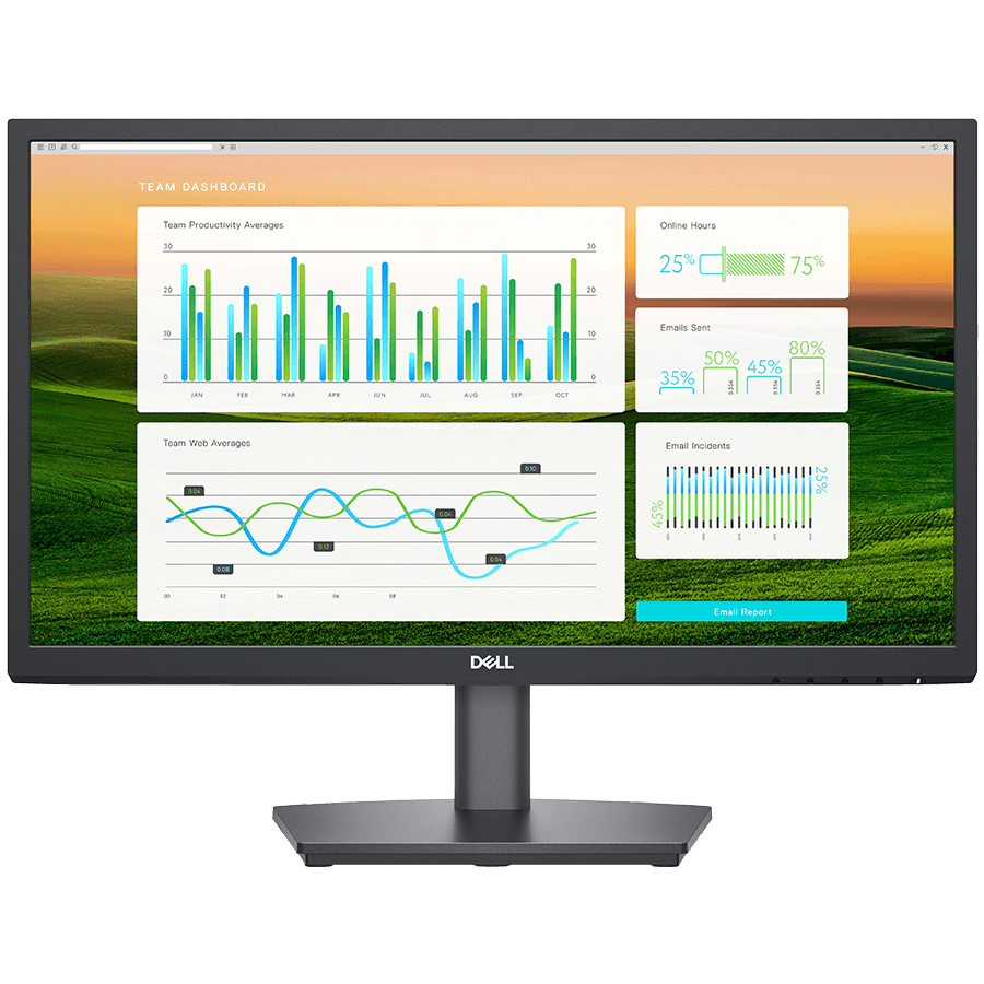 Monitor LED Dell E2222HS, 21.45", FHD 1920x1080 VA AG 16:9 60Hz, 250 cd/m2, 3000:1, 178/178, 5ms GtG, Flicker Free, 1xHDMI, 1xDP, 1xVGA, Height, Tilt adjustable, "E2222HS-05"