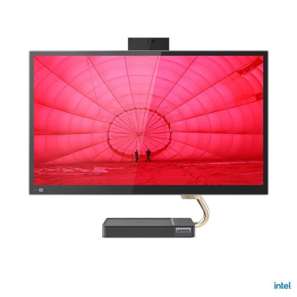 DESKTOP LENOVO, "IdeaCentre 5" All-in-one, 23.8 inch, CPU i5-11400H, Intel UHD Graphics 730, memorie 8 GB, SSD 512 GB, tastatura si mouse, FreeDos, "F0G3006XRI"