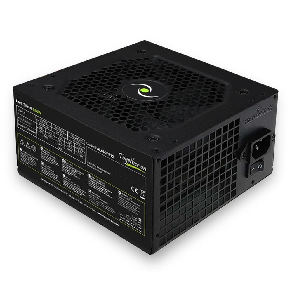 SURSA TECNOWARE, 650 W, "", ATX 12V, fan 120 mm x 1, MB 20+4 pin x 1, CPU 4+4 pin x 1, SATA x 3, MOLEX 4-pin x 3, Floppy 4-pin x 1, "FAL650FS12"