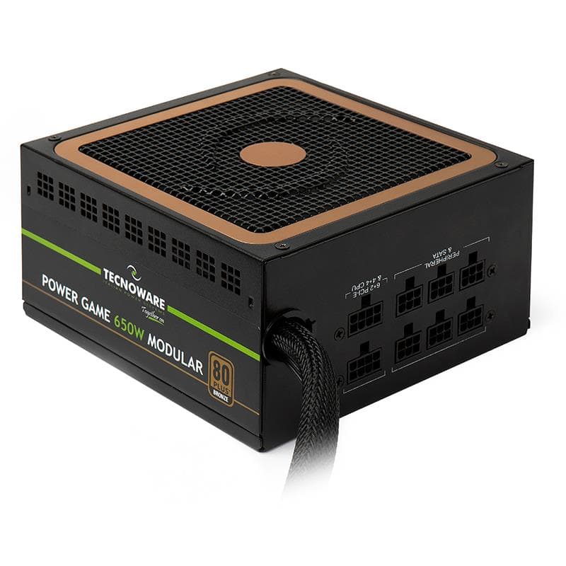 SURSA TECNOWARE, 650 W, "" modulara, ATX 12V, fan 140 mm x 1, 80 Plus Bronze, MB 20+4 pin x 1, CPU 4+4 pin x 1, PCI-E 6+2 pin x 4, SATA x 6, MOLEX 4-pin x 3, "FAL650PGM"