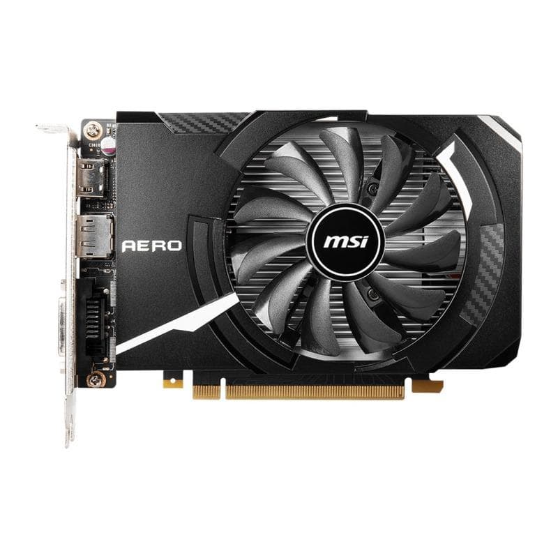 PLACA VIDEO MSI "GeForce GTX 1650 D6 AERO ITX OC", 4 GB GDDR6 128 biti, PCI Express 3.0 x 16, HDMI DisplayPort DVI-D, sistem racire aer, "GTX1650 A D6 ITXOC" — miniatură
