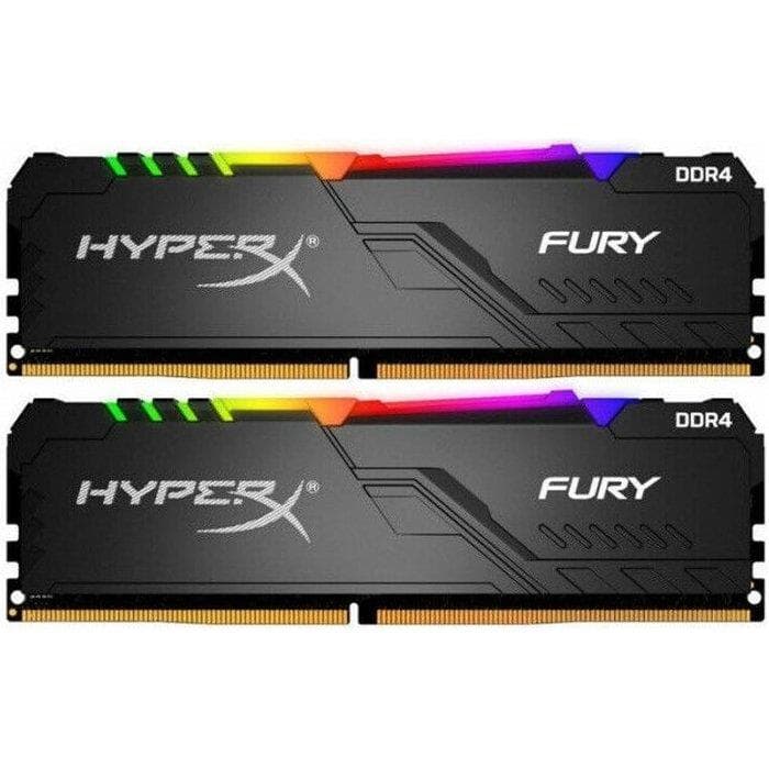 Memorie DDR Kingston HyperX FURY DDR4 32 GB, frecventa 3600 MHz, 16 GB x 2 module, radiator, "HX436C18FB4AK2/32"
