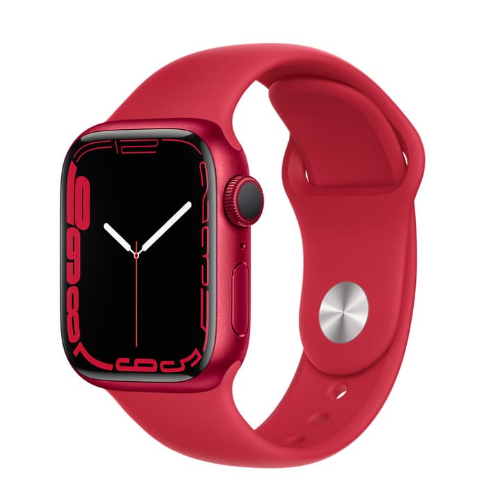 SMARTWATCH Apple Watch Nike S7 GPS, 41mm, (PRODUCT)RED Aluminium Case with (PRODUCT)RED Sport Band - Regular "mkn23wb/a"