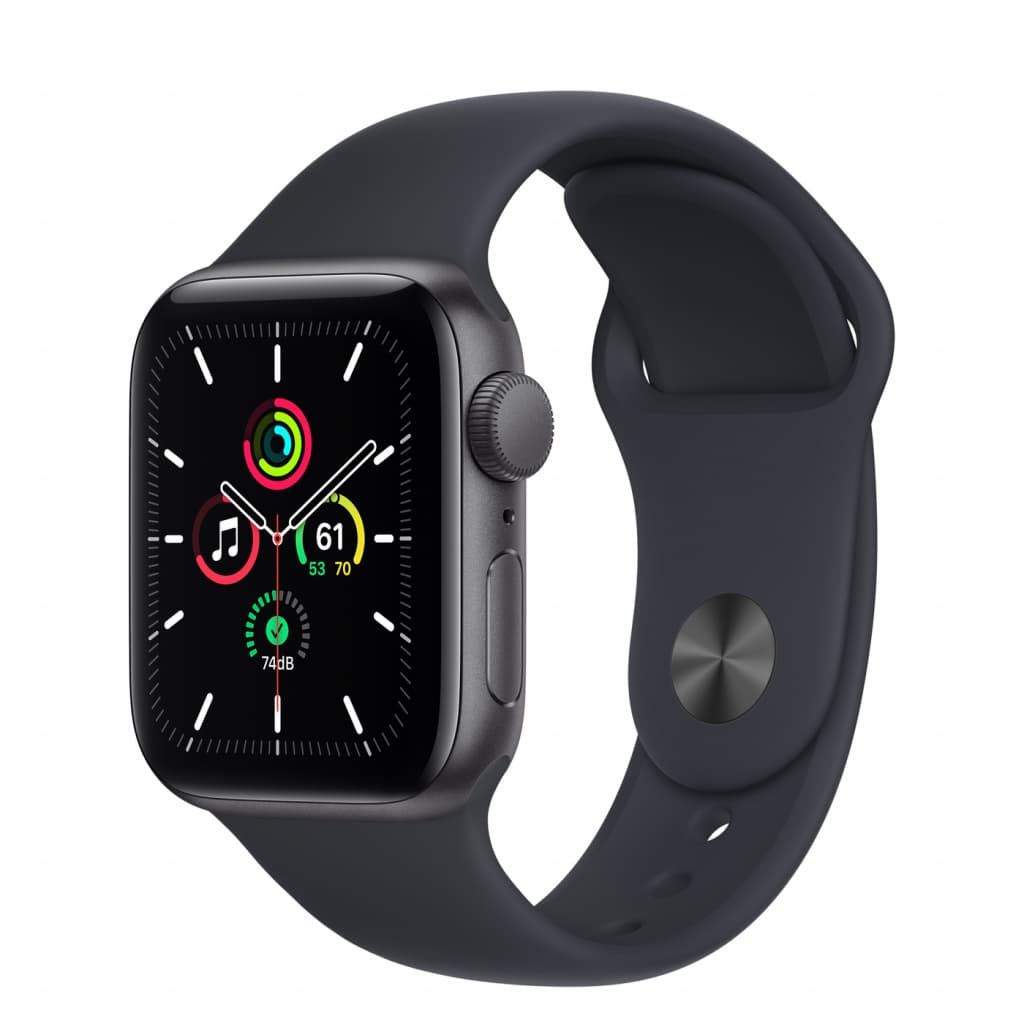 SMARTWATCH Apple Watch SE (v2) GPS, 40mm Space Grey Aluminium Case with Midnight Sport Band "mkq13wb/a"