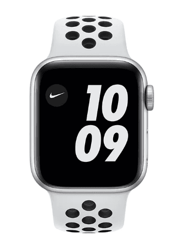SMARTWATCH Apple Watch Nike SE (v2) GPS, 40mm Silver Aluminium Case with Pure Platinum/Black Nike Sport Band "mkq23wb/a"