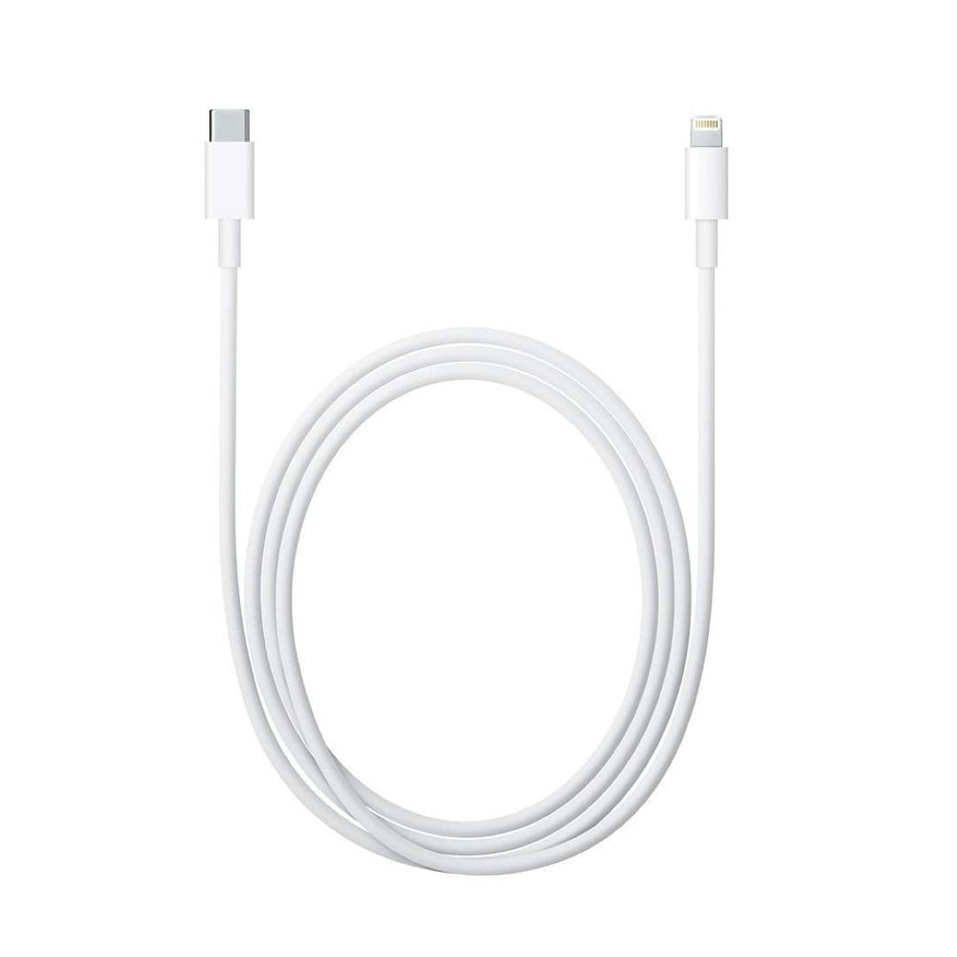 CABLU alimentare si date smartphone Apple, Lightning (T) la USB Type-C (T), cauciuc, lungime 2 m, alb, "MKQ42ZM/A"