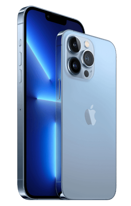 SMARTphone Apple, "iPhone 13 Pro Max" ecran 6.7 inch, dual sim, rez. camera 12 Mpix, memorie interna 256 GB, 5G, iOS, acumulator 4352 mAh, albastru, "mlle3rm/a" — miniatură