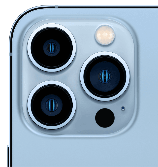 SMARTphone Apple, "iPhone 13 Pro Max" ecran 6.7 inch, dual sim, rez. camera 12 Mpix, memorie interna 256 GB, 5G, iOS, acumulator 4352 mAh, albastru, "mlle3rm/a" — miniatură