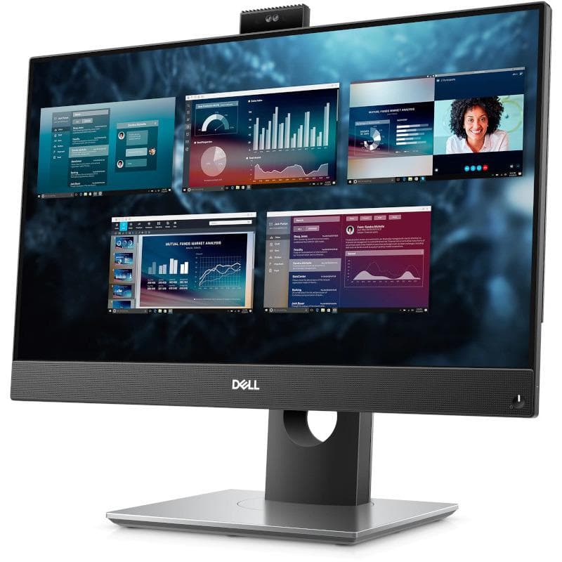 DESKTOP DELL, "OptiPlex 5490" All-in-one, 23.8 inch, CPU i7-10700T, Intel UHD Graphics 630, memorie 16 GB, SSD 256 GB, tastatura si mouse, Windows 11 Pro, "N213O5490AIOW11P" — miniatură