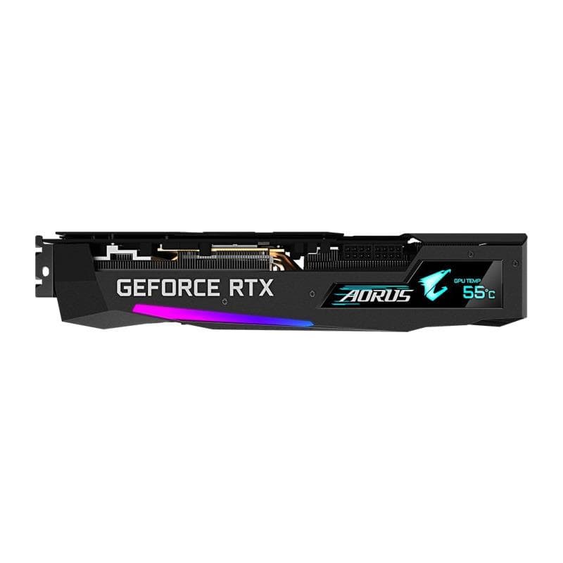 PLACA VIDEO GIGABYTE "AORUS RTX 3070 Master", 8 GB GDDR6 256 biti, PCI Express 4.0 x 16, HDMI x 3 DisplayPort x 3, sistem racire aer, "N3070AORUS M-8G2" — miniatură