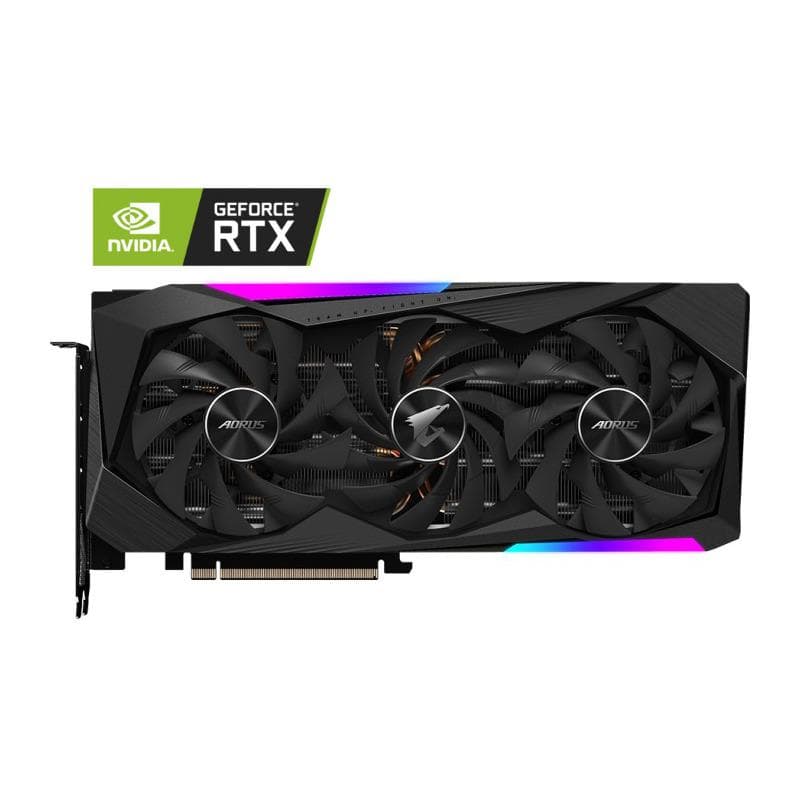 PLACA VIDEO GIGABYTE "AORUS RTX 3070 Master", 8 GB GDDR6 256 biti, PCI Express 4.0 x 16, HDMI x 3 DisplayPort x 3, sistem racire aer, "N3070AORUS M-8G2" — miniatură