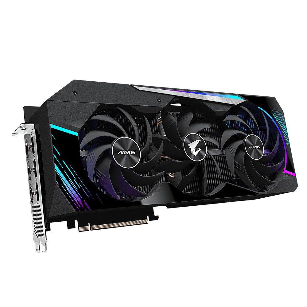 PLACA VIDEO GIGABYTE "AORUS GeForce RTX 3080 MASTER 12G", 12 GB GDDR6X 384 biti, PCI Express 4.0 x 16, HDMI x 2 DisplayPort x 3, sistem racire aer, "N3080AORUS M-12GD" — miniatură