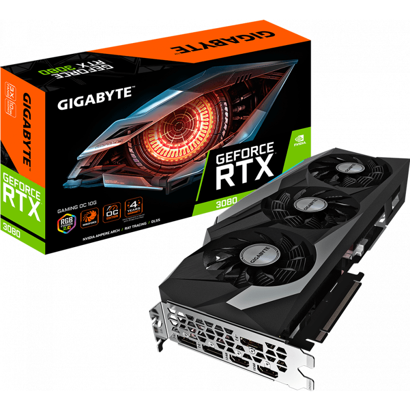 PLACA VIDEO GIGABYTE "GeForce RTX 3080 VISION OC", 10 GB GDDR6X 320 biti, PCI Express 4.0 x 16, HDMI x 2 DisplayPort x 3, sistem racire aer, "N3080VISION OC10G2"