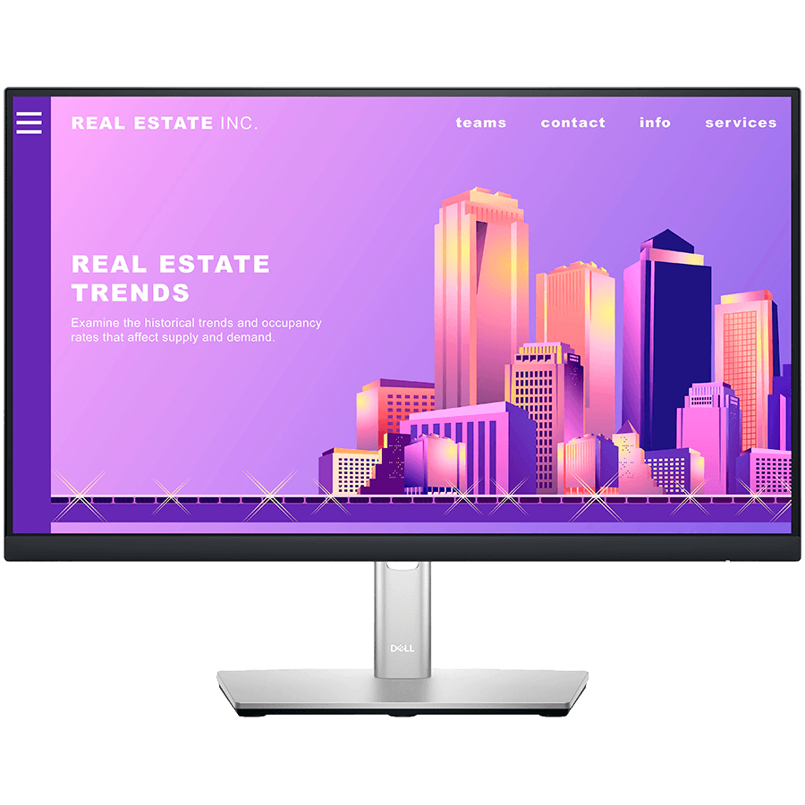 Monitor LED Dell Professional P2222H 21.5" 1920x1080 IPS Antiglare 16:9, 1000:1, 250 cd/m2, 8ms/5ms, 178/178, DP, HDMI, VGA, USB 3.2 up stream, 4x USB 3.2 hub "P2222H-05"