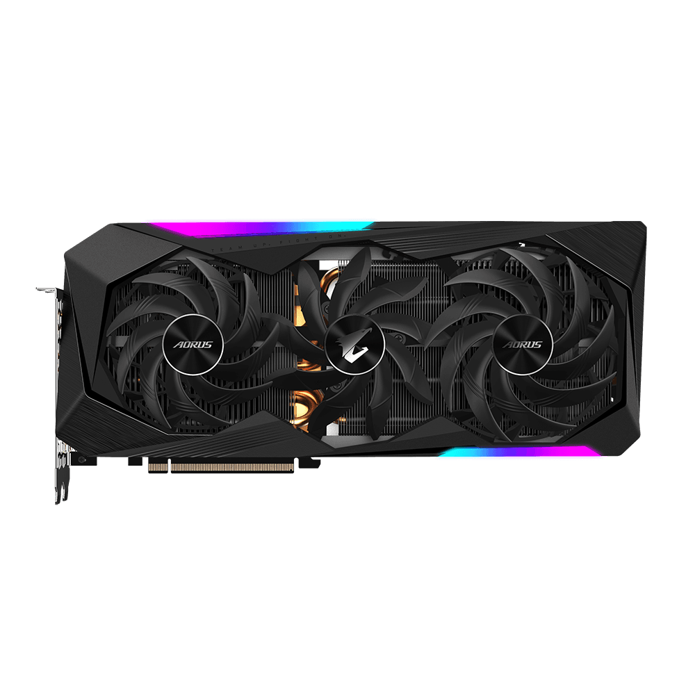 PLACA VIDEO GIGABYTE "AORUS Radeon RX 6800 XT MASTER", 16 GB GDDR6 256 biti, PCI Express 4.0 x 16, HDMI x 2 DisplayPort x 2, sistem racire aer, "R68XTAORUS M-16G" — miniatură