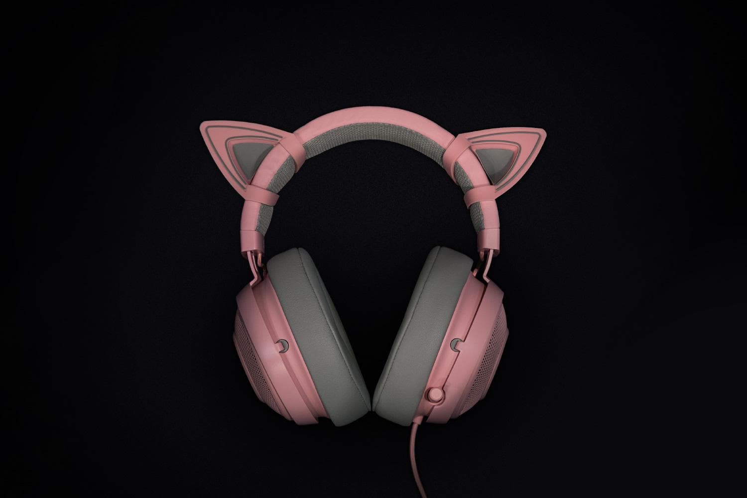 KITTY EARS FOR RAZER KRAKEN QUARTZ ED, "RC21-01140300-W3M1" — miniatură