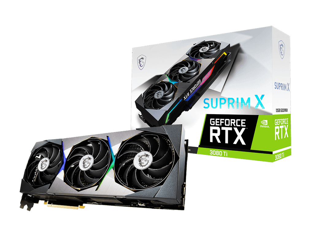 PLACA VIDEO MSI "GeForce RTX 3080 TI SUPRIM X", 12 GB GDDR6X 384 biti, PCI Express 4.0 x 16, HDMI DisplayPort x 3, sistem racire aer, "RTX3080TI SUPRIM X"