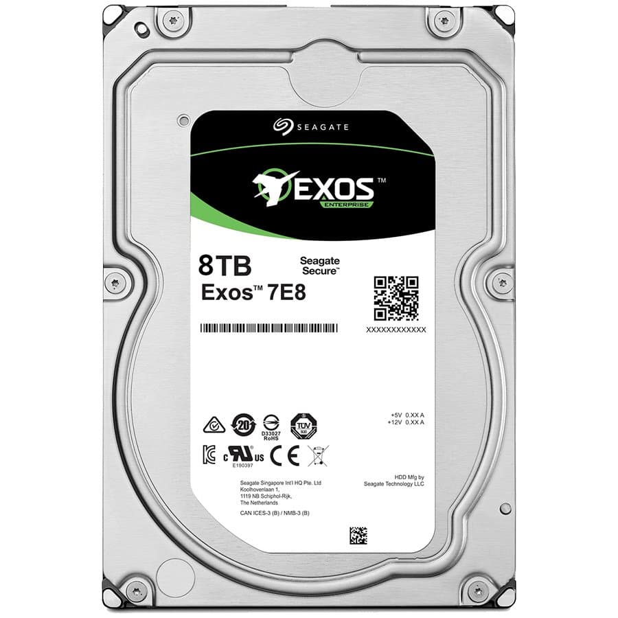 HDD SEAGATE 8TB, Exos 7E8, 7.200 rpm, buffer 512 MB, pt server, "ST8000NM004A"