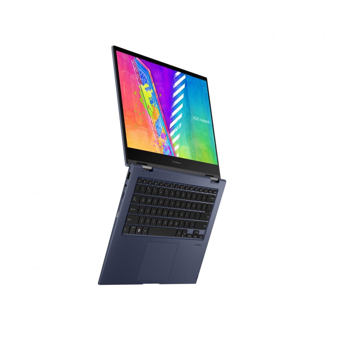 NOTEBOOK Asus, "Vivobook Flip" 14.0 inch, Intel Pentium Silver N6000, 8 GB DDR4, SSD 256 GB, Intel UHD Graphics, Windows 11 Home, "TP1401KA-EC062W" ( — miniatură