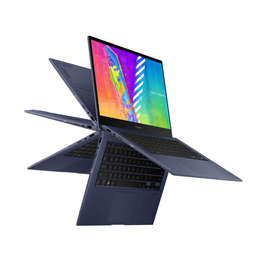 NOTEBOOK Asus, "Vivobook Flip" 14.0 inch, Intel Pentium Silver N6000, 8 GB DDR4, SSD 256 GB, Intel UHD Graphics, Windows 11 Home, "TP1401KA-EC062W" ( — miniatură