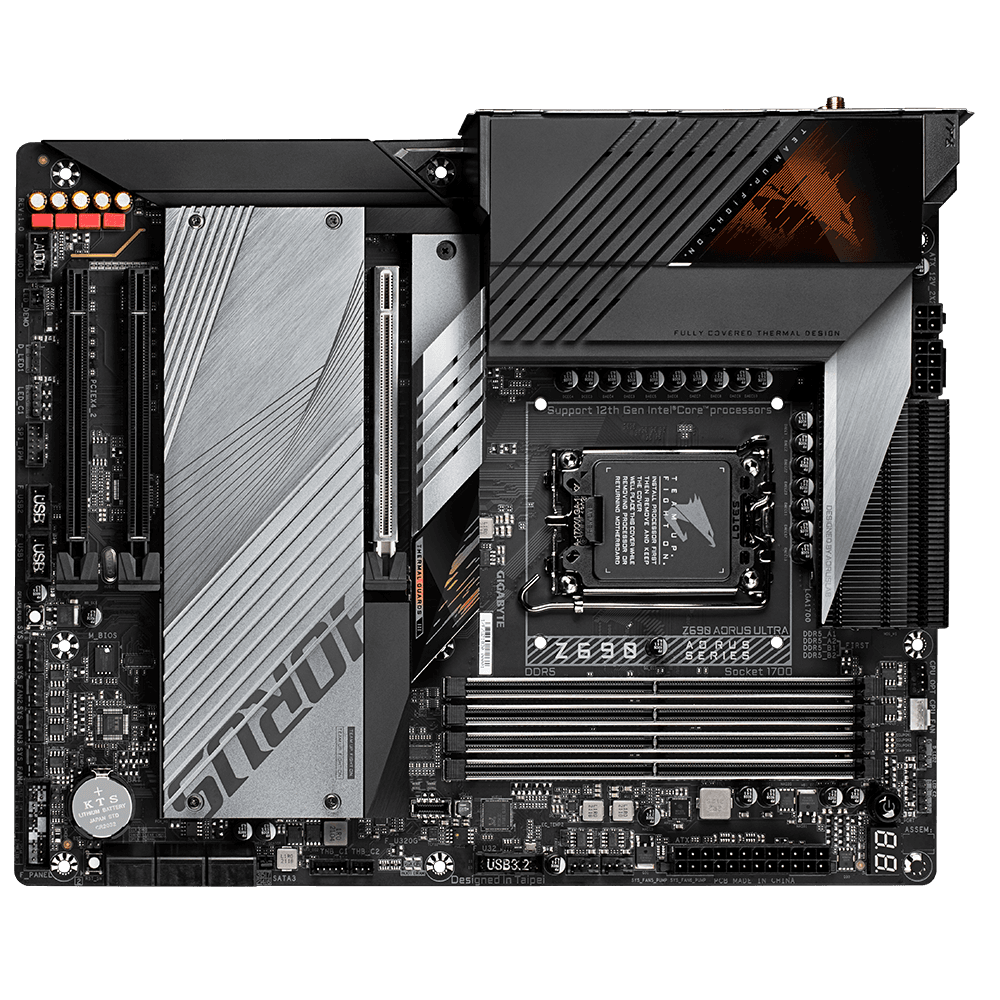 PLACA de BAZA Gigabyte "Z690 AORUS ULTRA", skt LGA 1700, ATX, Intel Z690, 4 x DDR5, max. 128 GB, 6 x SATA, 4 x M.2, 7.1, "Z690 AORUS ULTRA" — miniatură