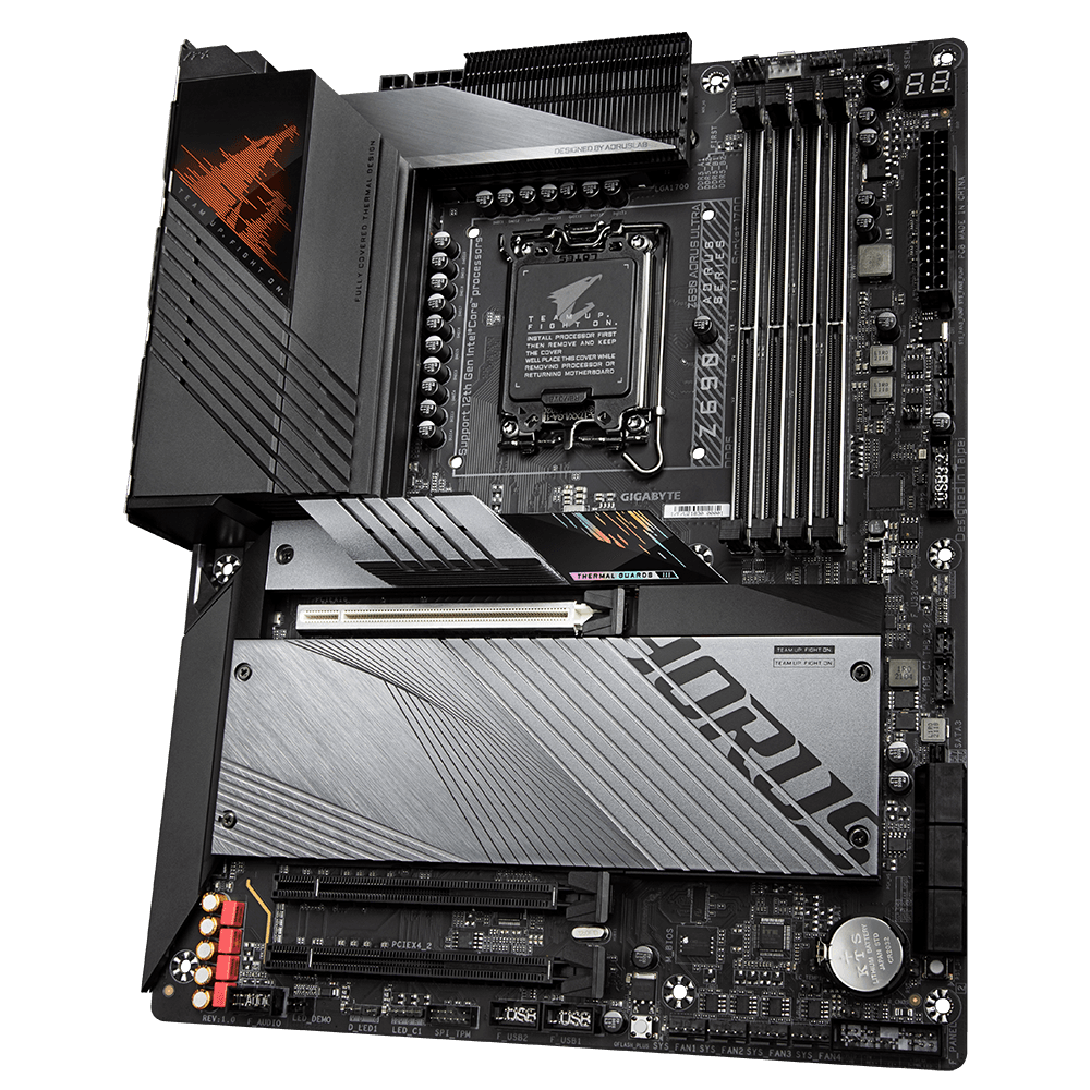 PLACA de BAZA Gigabyte "Z690 AORUS ULTRA", skt LGA 1700, ATX, Intel Z690, 4 x DDR5, max. 128 GB, 6 x SATA, 4 x M.2, 7.1, "Z690 AORUS ULTRA" — miniatură