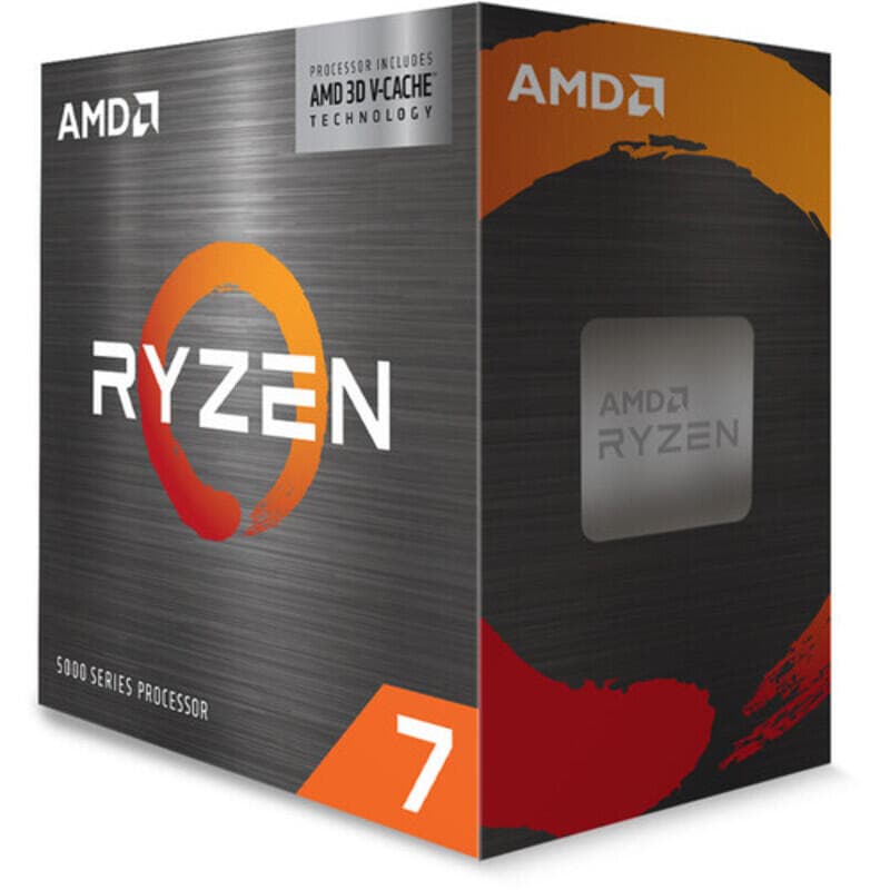 CPU AMD Ryzen 7 5800X3D, skt AM4, AMD Ryzen 7, frecventa 3.4 GHz, turbo 4.5 GHz, 8 nuclee, putere 105 W, "100-100000651WOF" — miniatură