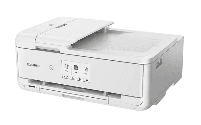 Multifunctional Inkjet Color Canon Pixma TS9551 White, A3, Functii:Impr|Scan|Cop,Viteza Print Mono:15ipm,Viteza Print color:10ipm,Conectiv:USB|WiFi,Duplex:Da,ADF:ADF "2988C026AA" — miniatură