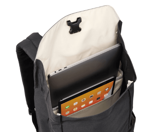 RUCSAC THULE, pt. notebook de max. 14 inch, 1 compartiment, buzunar lateral x 2, waterproof, poliester, negru, "TLBP213 BLACK" / "3204832" — miniatură