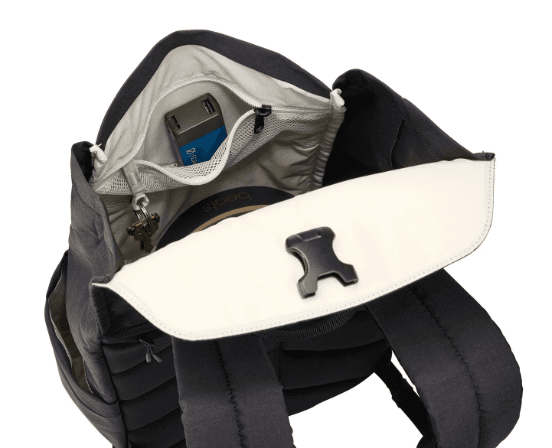 RUCSAC THULE, pt. notebook de max. 14 inch, 1 compartiment, buzunar lateral x 2, waterproof, poliester, negru, "TLBP213 BLACK" / "3204832" — miniatură