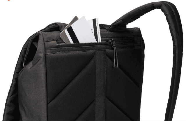 RUCSAC THULE, pt. notebook de max. 14 inch, 1 compartiment, buzunar lateral x 2, waterproof, poliester, negru, "TLBP213 BLACK" / "3204832" — miniatură