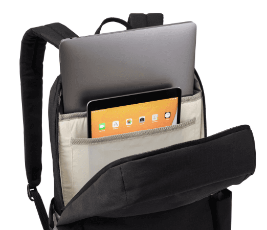 RUCSAC THULE, pt. notebook de max. 15.6 inch, 1 compartiment, buzunar frontal | buzunar lateral x 2, waterproof, poliester, negru, "TLBP216 BLACK" / "3204835" — miniatură