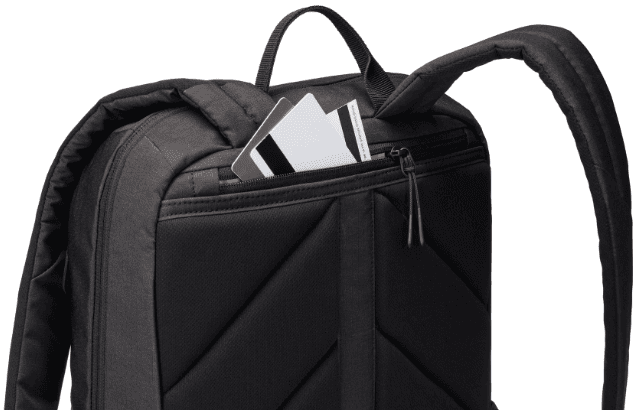 RUCSAC THULE, pt. notebook de max. 15.6 inch, 1 compartiment, buzunar frontal | buzunar lateral x 2, waterproof, poliester, negru, "TLBP216 BLACK" / "3204835" — miniatură